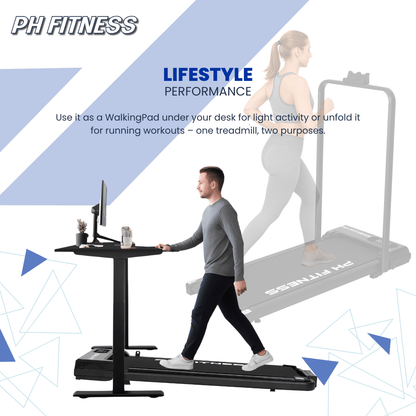 Loopband – Wandelband – Treadmill – Hardloopband – Walking Pad – Inklapbaar – 1.3HP Motor – Bluetooth & FitShow App