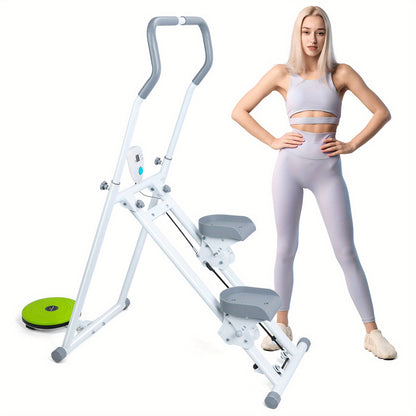 Vertical Climber – Stair Master – Stepper – Traptrainer – Thuis Fitnessapparaat – Inklapbaar – Roestvrij Staal – Verstelbare Stapafstand – Compacte Full-Body Workout