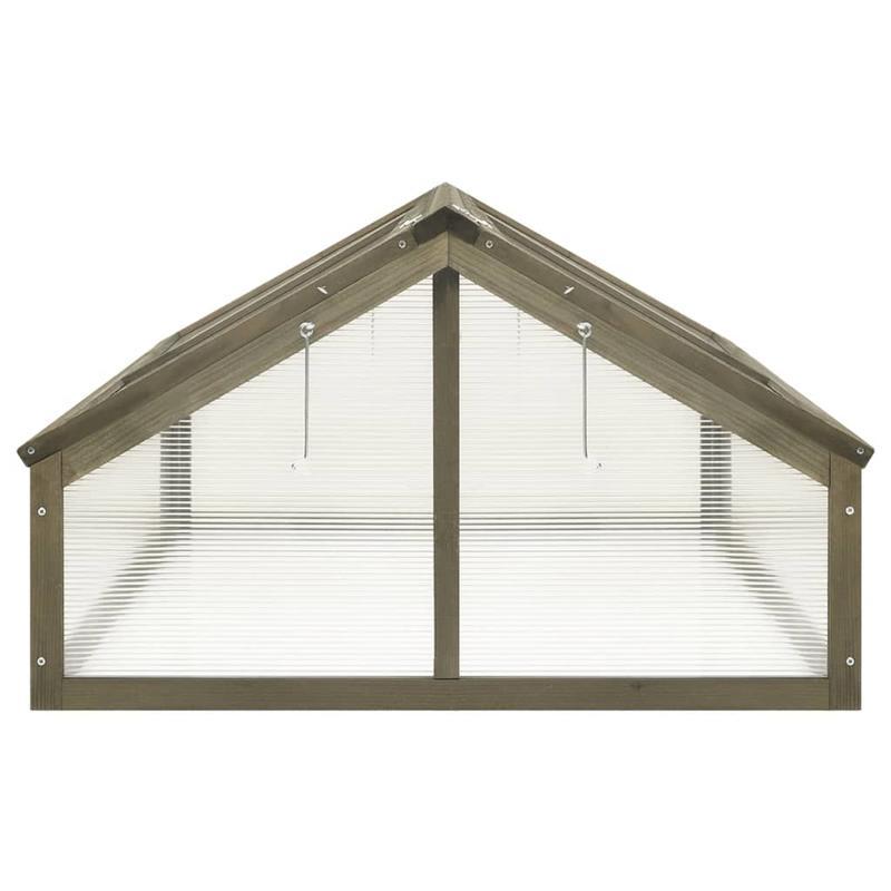 Kweekkast – Tuinkas – Broeikas – Kweekhuis – Kweekbak – Hout Van Abete – Compact Formaat 114x80x50 cm