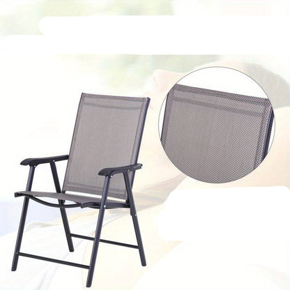 Inklapbare Campingstoelen – Camping Stoel – Outdoor Stoel – Vissersstoel – Picknickstoel – Metalen Frame – Set Van 2