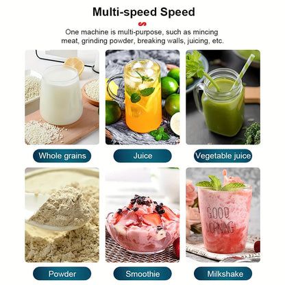 Blender – Smoothie Maker – Powerblender – Professionele Blender – To Go – 2000W Motor – Roestvrijstalen Messen