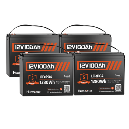 12V 100Ah LiFePO4 Accu – Lithium Batterij – Energieopslag – Camping Accu – Boot Accu – 15000+ Laadcycli – Ingebouwde BMS Bescherming