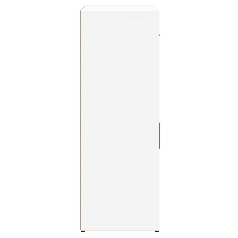 Dressoir – Ladekast – Opbergkast – Tv-kast – Commode – Modern Wit Design – MDF Met Vergrendelbare Deuren – 60x30x84 cm