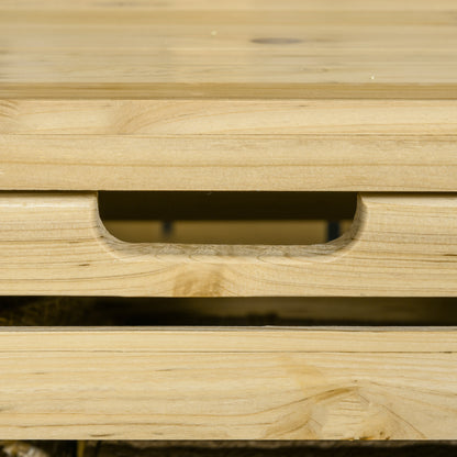 Tuinkist – Tuinopbergbox – Kussenbox – Opbergbox – Tuinberging – Houten Opbergbox – Weerbestendig – Inclusief Klimrek en Verstelbare Planken – 80x45x160 cm – Massief Dennenhout