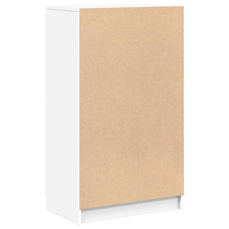 Schoenenkast – Schoenrek – Schoenenopberger – Opbergkast Schoenen – Schoenenkast Wit – Modern Houten Design – Ruime Opbergruimte 59x35x100cm