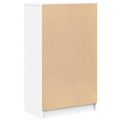 Schoenenkast – Schoenrek – Schoenenopberger – Opbergkast Schoenen – Schoenenkast Wit – Modern Houten Design – Ruime Opbergruimte 59x35x100cm