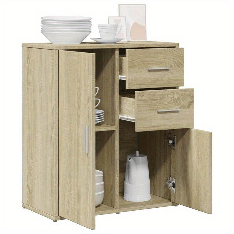 Bestekkast – Opbergkast – Ladekast – Keukenkast – Hobbykast – Hout – Vergrendelbaar – 60x31x70 cm
