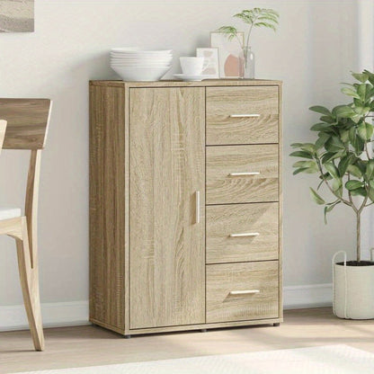 Houten Opbergkast – Dressoir – Bergkast – Ladekast – Ladenkast – 6 Lades – 60x31x84 cm – Houten Frame – Modern Design – Bruin