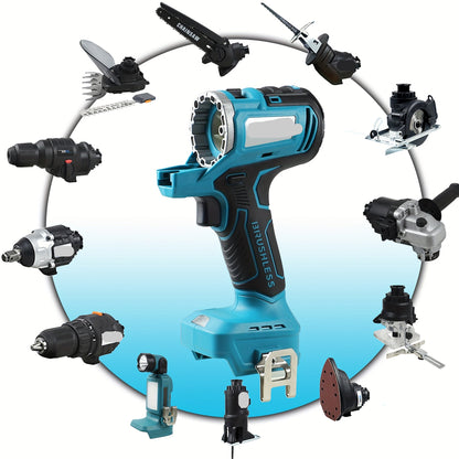 6in1 - 18V Accu Gereedschapset – Draadloze Boorset – Klusset – Elektrisch Gereedschap – Brushless Motor – 4000mAh Lithium-Ion Accu