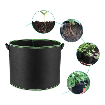 3/5 Stuks Grow Bags 5 Gallon – Ademend Nonwoven Plantenzakken met Dubbele Handvatten – Stevig voor Lage Stress Planttraining van Fruit, Groenten en Bloemen