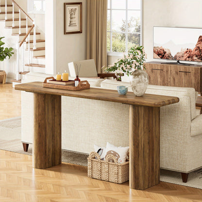 Sidetable – Wandtafel – Haltafel – Consoletafel – Dressoir – Extra Lang 160 cm – Stevig Geperst Hout – Ruimtebesparend Smal Ontwerp
