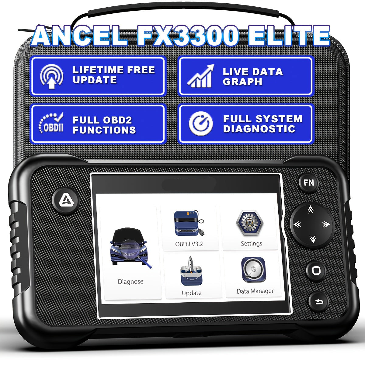 OBD2 Scanner – Autodiagnose Tool – Codelezer – Foutcode Scanner – Diagnosetool – 5-in-1 Functie – Gratis Levenslange Updates
