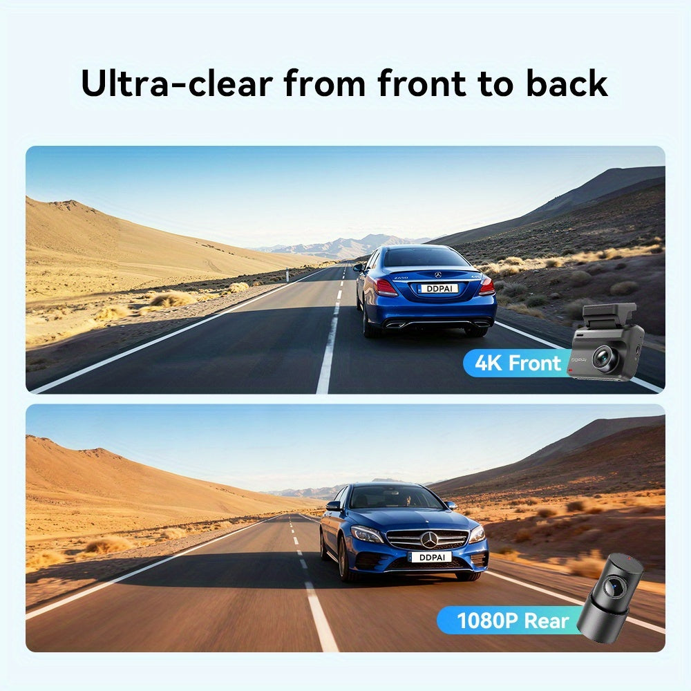 Dashcam – Auto Camera – Dual Camera – Voor en Achter – Wifi Dashcamera – Super Nachtzicht – Loop Opname