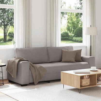 3-Zits Bank – Sofa – Zetel – Loveseat – Couch – Taupe – 180 cm – Zachte Stof – Comfortabel Design