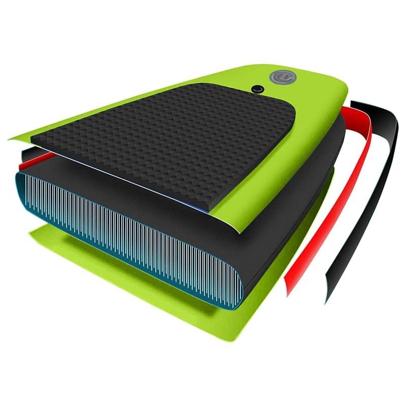 Opblaasbare SUP-Board – Stand-Up Paddleboard – Peddelboard – Inflatable Board – Blijvend PVC Materiaal – 330 Cm Lang – Inclusief Compleet Accessoirepakket