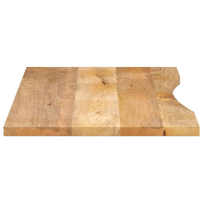 Mango Houten Werkblad – Bureaublad – Tafelblad – Werktafel – Blad – Massief Mango Hout – Met Groef – 119 x 51 x 2,5 cm – Ideaal Voor Badkamerorganisatie