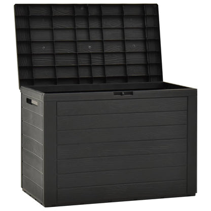 Opbergbox Tuin – Tuinkussenbox – Tuinbox – Tuinkist – Tuinopbergkast – Duurzaam Polypropyleen – Vergrendelbaar Deksel – 190 Liter – 78x44x55 cm – Antraciet