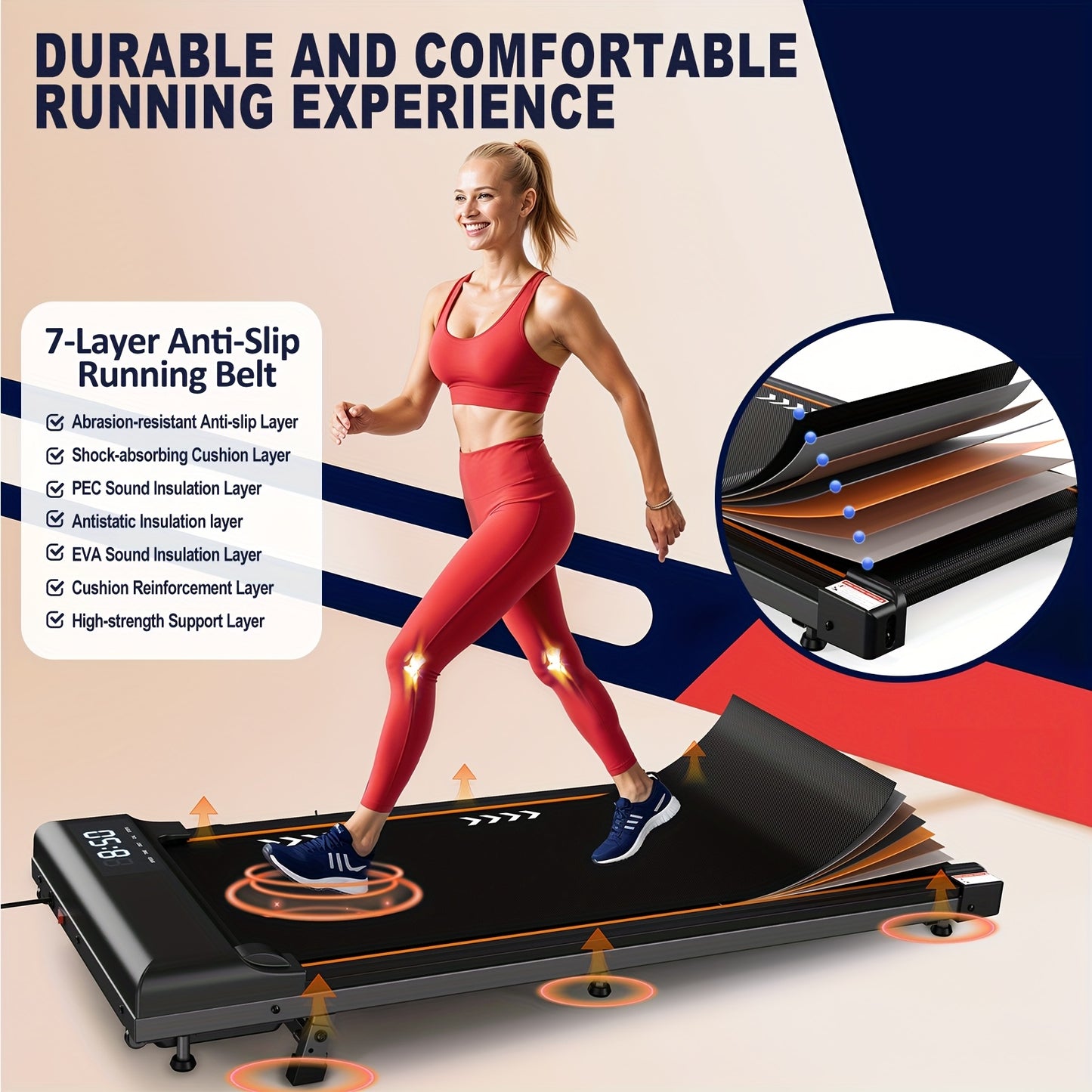 Loopband Bureau – Treadmill Desk – Wandelband – Workdesk Loopband – Loopband Thuiswerk – Verstelbare Hellingshoek – Stil en Compact – Zwart Tungsten Staal