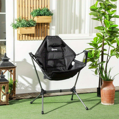 Draagbare Hangstoel – Hangmat Stoel – Campingstoel – Tuinstoel – Strandstoel – Inklapbaar Ontwerp – Stevig Roestvrijstalen Frame – Oxford Stof – Max 120 kg Draagvermogen