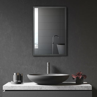 Mirror Cabinet, Bathroom Cabinet, 3 Shelves, Stainless Steel, 40X12X60Cm, Black, Bathroom Storage Cabinet with Shelves And Doors, Multifunctional Storage Unit.