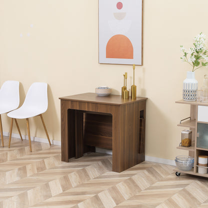 Uitklaptafel – Klaptafel – Vouwtafel – Uitschuiftafel – Eettafel – Modern Design – Uitbreidbaar tot 180 cm – Houtcomposiet Met Stalen Frame