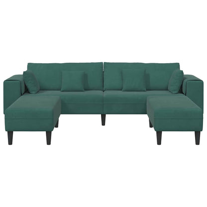 Velvet Bank – Fluwelen Sofa – Zitbank – Loungebank – Slaapbank – Zacht Fluweel – Stevig Houten Frame – Turquoise Zonder Ottoman