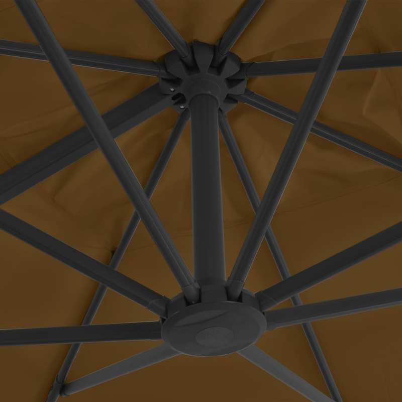 Zwevende Parasol – Hangparasol – Balkonparasol – Tuinparasol – Terrasparasol – 300x300 Cm – Aluminium Frame
