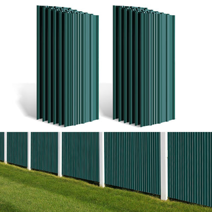 Dakpanplaten – Dakplaten – Prefab Dakbedekking – Stalen Dakpanelen – Trapezium Dakplaten – Gegalvaniseerd Staal – 24 Stuks 129x46 cm – Weerbestendig & Lichtgewicht