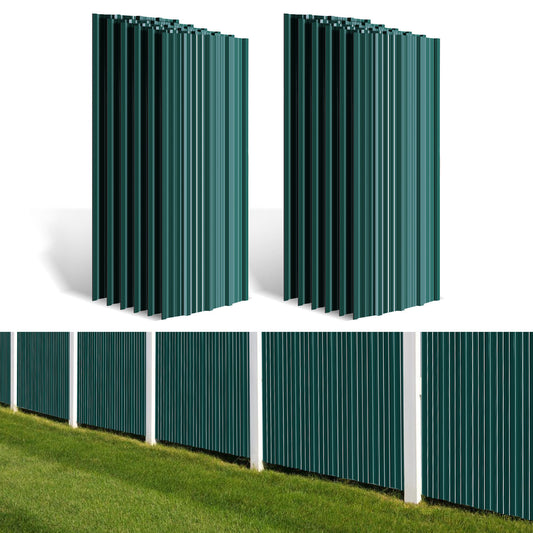 Dakpanplaten – Dakplaten – Prefab Dakbedekking – Stalen Dakpanelen – Trapezium Dakplaten – Gegalvaniseerd Staal – 24 Stuks 129x46 cm – Weerbestendig & Lichtgewicht