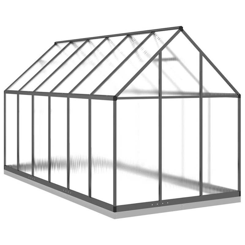 Aluminium Kweekkas – Tuinserre – Plantenkas – Groentekas – Serre – Stevige Aluminium Constructie – Ruim 334x169x202 cm
