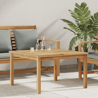Coffee Table Bruin 85 X 85 X 45 Cm Solid Teak Wood Practical, Removable, Suitable for All Seasons