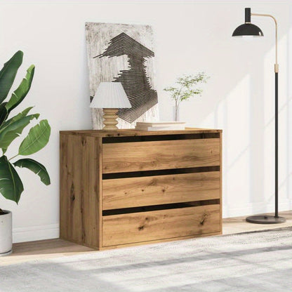 Dressoir – Ladekast – Opbergkast – Kast – Kastenmeubel – Massief Hout Lichtbruin – 5 Lades Met Soepele Rails – Robuuste Stevige Poten – 80x41x58 cm