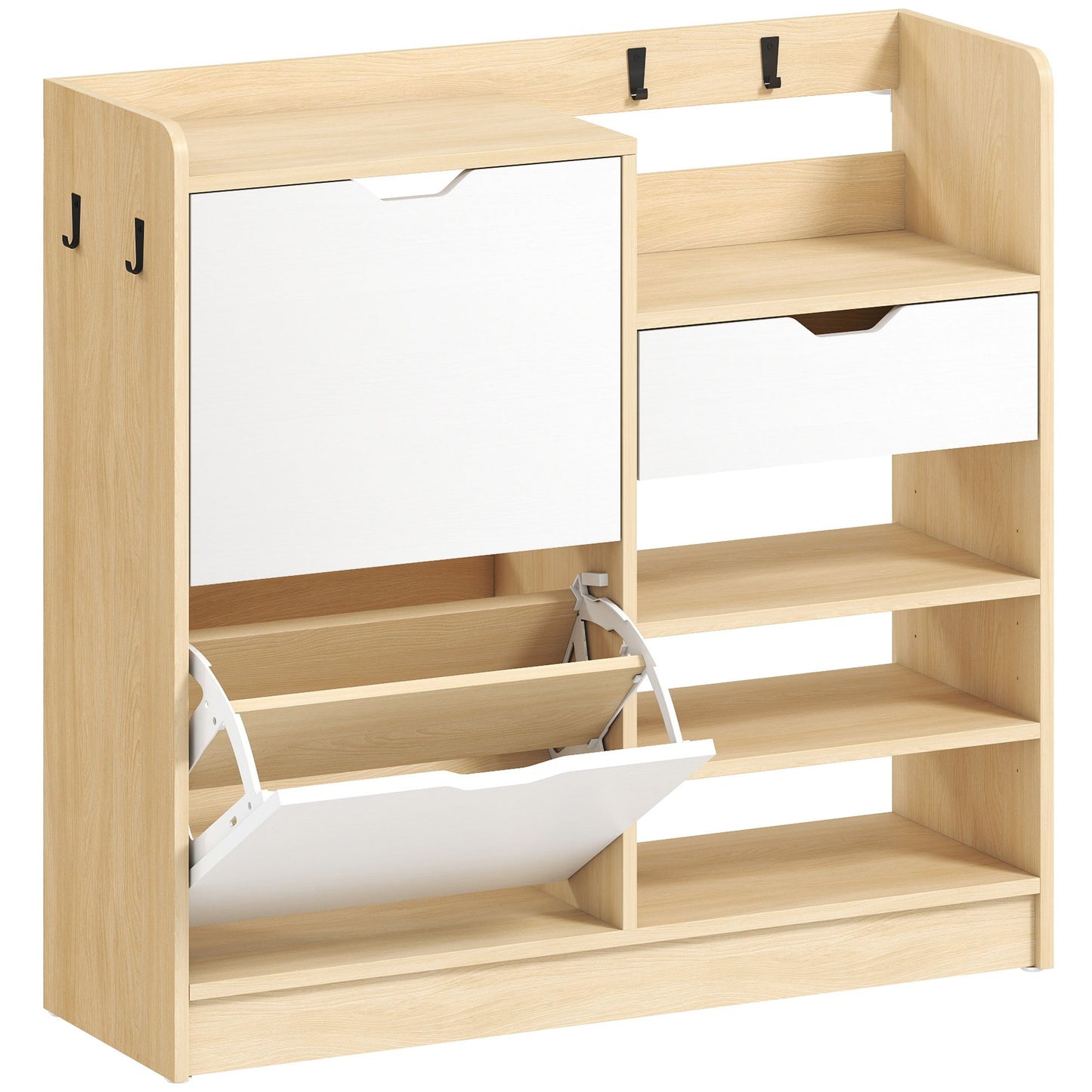 Schoenenkast – Schoenenrek – Schoenopberger – Halmeubel – Schoenenkastje – Natuurlijke Uitstraling – Kantelbare Lades