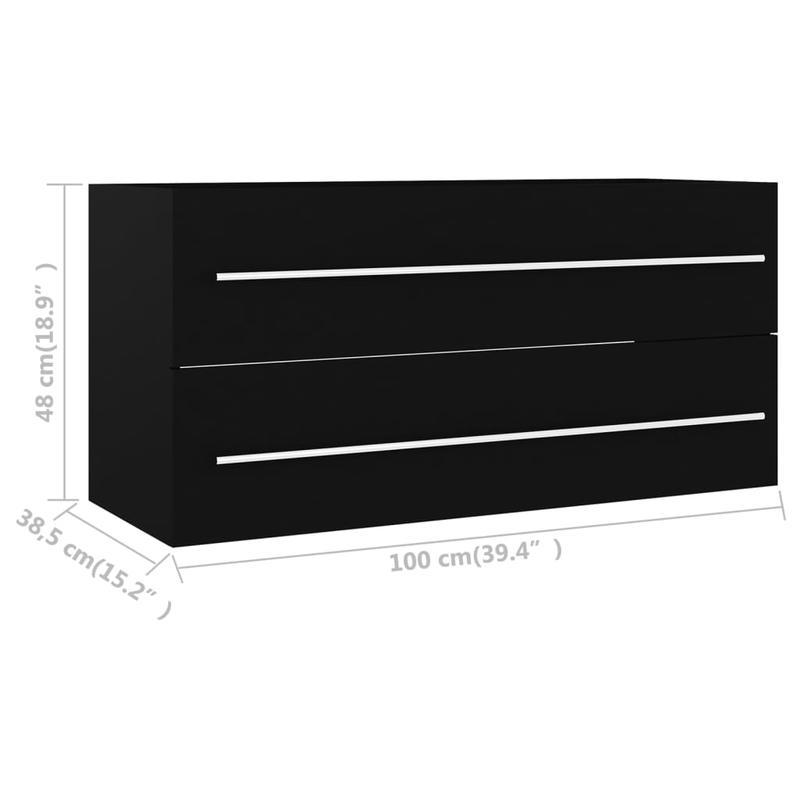Stylish Bathroom Furniture Set with Storage Sturdy Structure, Elegant Appearance Easy to Assemble