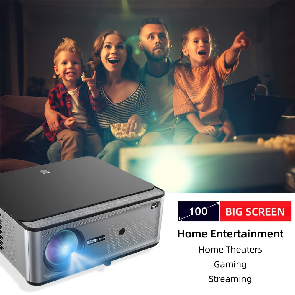 Full HD Projector – Beamer – Smart Projector – Wifi Projector – Android Projector – 1200 ANSI Lumen – Auto Focus & Keystone – Grijs