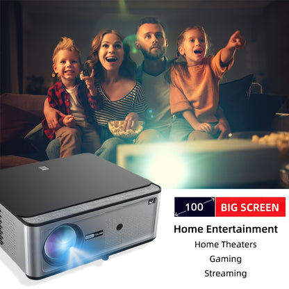Full HD Projector – Beamer – Smart Projector – Wifi Projector – Android Projector – 1200 ANSI Lumen – Auto Focus & Keystone – Grijs