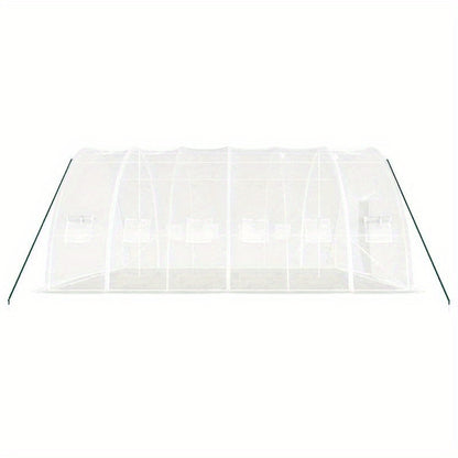 Kas – Tuinkas – Kweekkas – Broeikas – Glazen Kas – Wit Stalen Frame – 36 m² Ruimtelijk – 6x6x2,85 Meter Hoog
