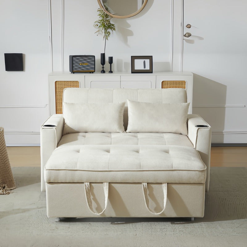 Slaapbank – Bedbank – Klapbank – Sofa Bed – Logeerbed – Ruimtebesparend Design – Duurzaam Niet-Houten Materiaal