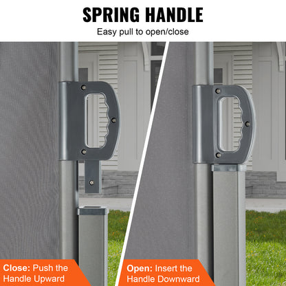 Uittrekbaar Zijscherm – Privacy Scherm – Windscherm – Ruimteverdeler – Balkon Scherm – Waterdicht Polyester 180g – UV Bescherming 30+