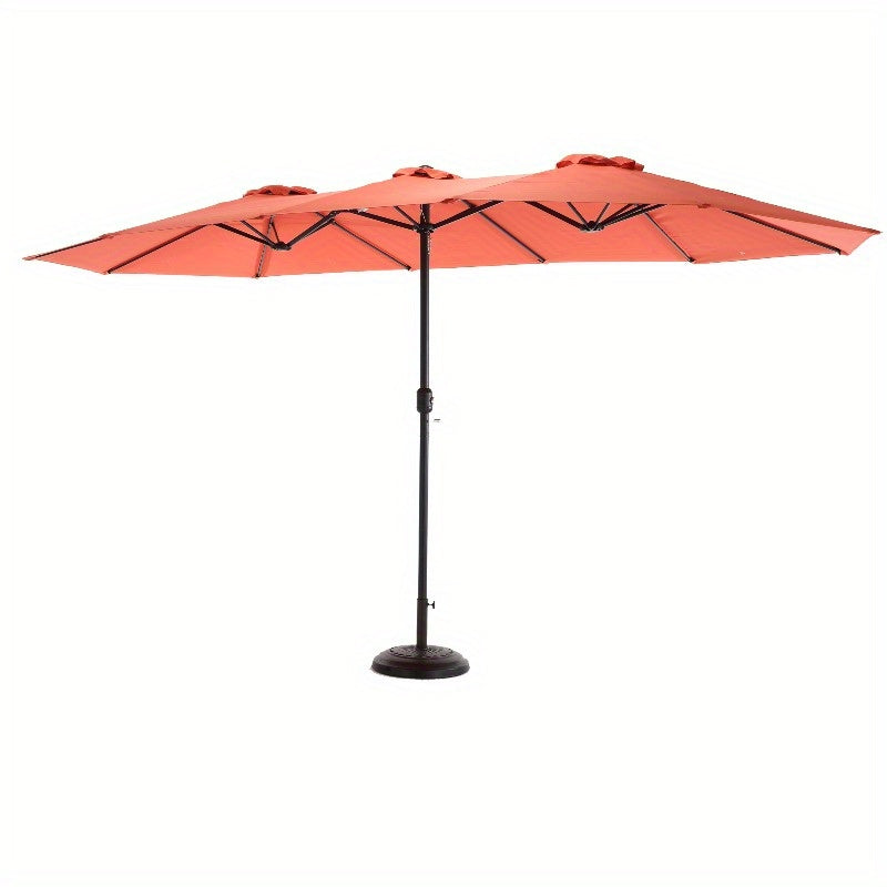 Buitenparasol – Tuinparasol – Terrasparasol – Zonnescherm – Schaduwdoek – Oranje – 4,51 Meter Extra Groot – Slingermechanisme Gemakkelijk Openen