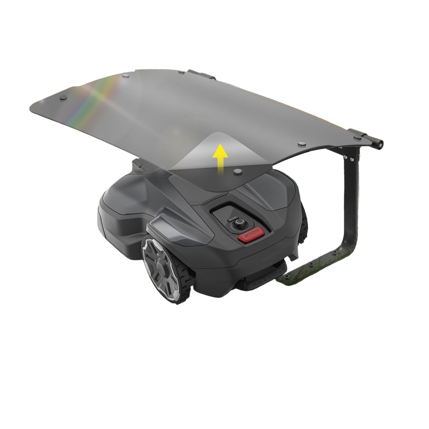 Robotmaaier Overkapping – Tuinrobot Garage – Robotgrasmaaier Bescherming – Robotmaaier Shelter – Opvouwbare Overkapping – Compact Formaat 73x57x40 cm – Duurzaam Kunststof