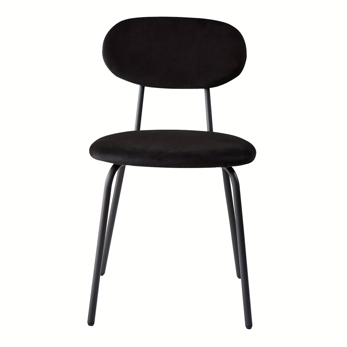 Eetkamerstoelen Set – Stoelen – keukenstoelen – Dining Chairs – Zitstoelen – Zwarte Metalen Poten – Velvet Bekleding – Ergonomisch Design – Zithoogte 47 cm