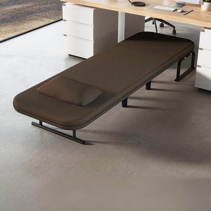 Klapbank – Slaapbank – Zitzak – Sofa Bed – Zitbank – 5-stand Verstelbare Rugleuning – Duurzaam Polyester – Inklapbaar – Moerbruin – 116x65x85 cm