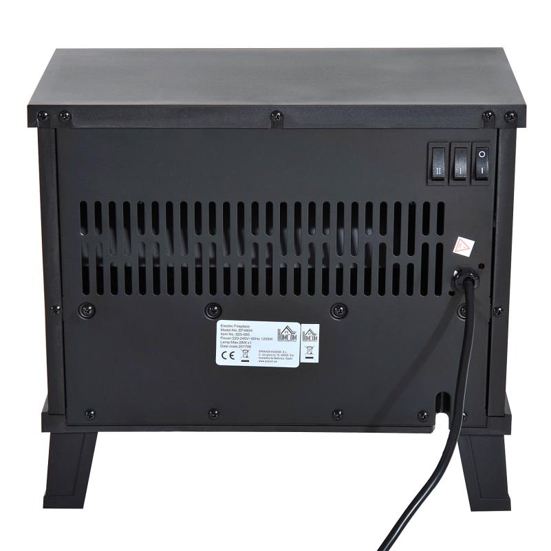 Elektrische Haardkachel – Elektrische Kachel – Sfeerverwarmer – Haard Stove – Kachel Oven – Compact 34x17x31 cm – Realistisch Vlameffect 600-1200W