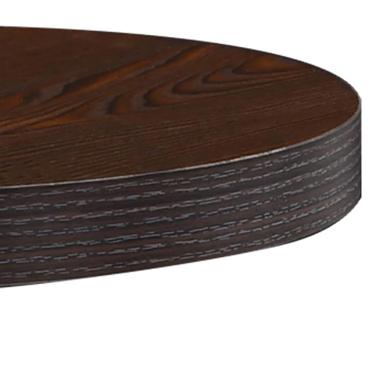 Bistrotic Dark Brown 40cm MDF Bistro Table - Modern Style, Durable & Practical, Easy to Clean with Damp Cloth, Perfect for Indoor/Outdoor Use, No Power Needed, Ideal for Dining or Decor, Dining Table | Modern Bistro Table | D