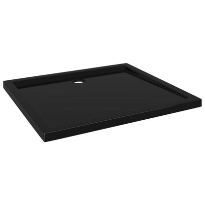 Douchebak – Douchevloer – Douchepan – Natte Ruimte Tray – Doucheplateau – Zwart ABS Kunststof – 80x90 cm – Slijtvaste Moderne Afwerking