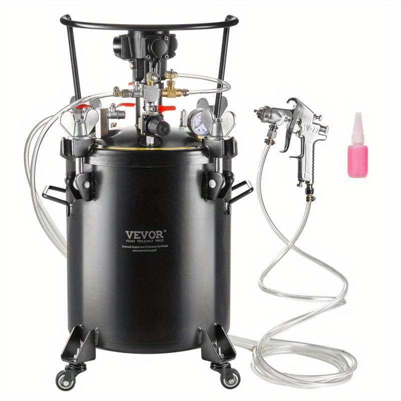 Automatische Verfspuit Drukpot – Verfcontainer – Spuitpot – Verfspuittank – Verfpot – 30 Liter Inhoud – Ingebouwde Roerfunctie – Max 70 PSI