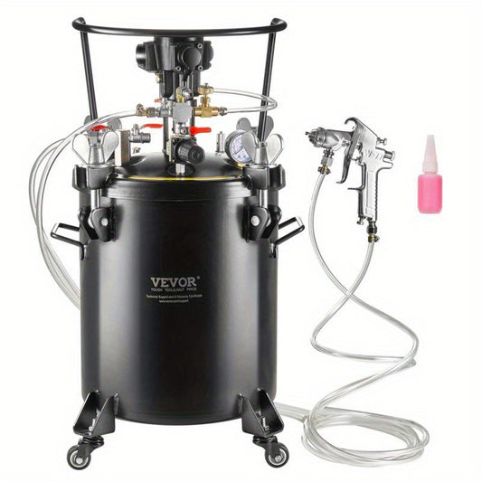 Automatische Verfspuit Drukpot – Verfcontainer – Spuitpot – Verfspuittank – Verfpot – 30 Liter Inhoud – Ingebouwde Roerfunctie – Max 70 PSI