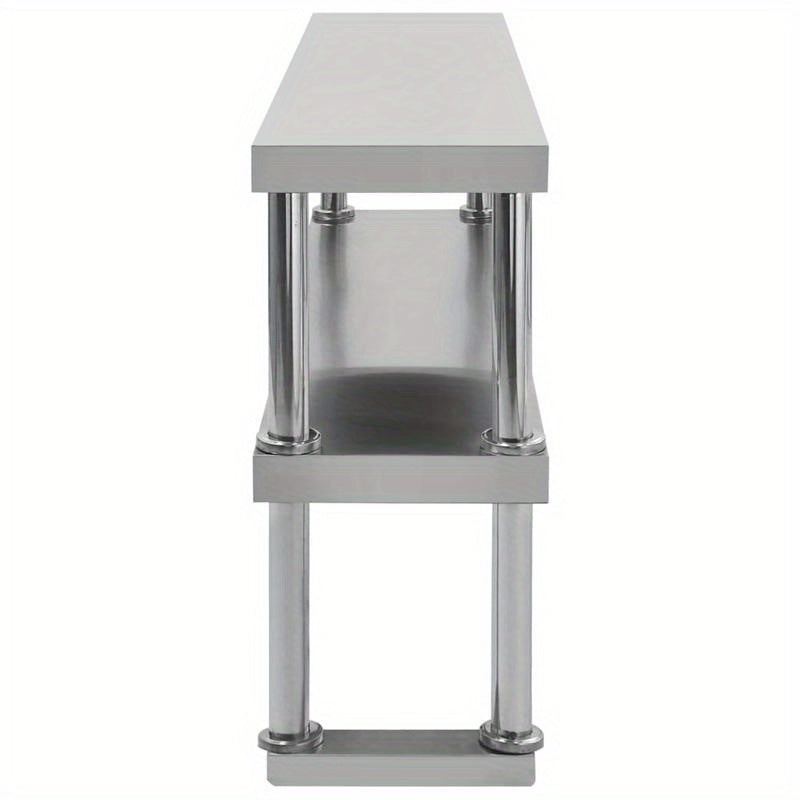 Keuken Werkbank – Werktafel – RVS Werkblad – Werkbank Met Bovenplank – Keukentafel – Roestvrij Staal – 120x60 cm – 150 cm Hoog
