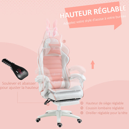 Gamingstoel – Gamestoel – Gaming Chair – Game Stoel – Bureaustoel – Ergonomisch Design – Verstelbare Hoogte en Rugleuning